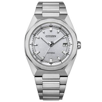 Citizen Attesa Quartz Silver Dial Mens Watch CB3040-56H