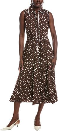 Anne Klein Midi Godet Shirtdress