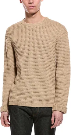 Slate & Stone Waffle Knit Wool-Blend Crewneck Sweater