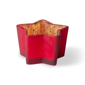 Tag Red Star Shaped Glass Tealight Candle Holder for Christmas at Nordstrom