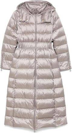 Twinset Elegante Grijze Puffer Donsjas - Dames - Parka Jassen - Grijs - XS - Nylon - Jassen