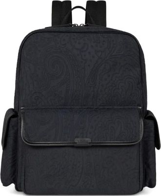 Etro Zaino con logo - Blu