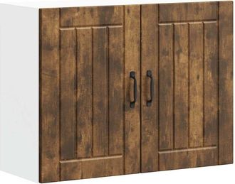 vidaXL Pensile da Cucina Lucca Rovere Fumo in Legno Multistrato - Vidaxl