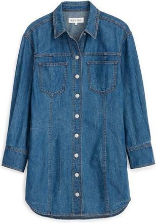 Alex Mill Marissa Long Sleeve Denim Shirtdress in Daikanyama Wash at Nordstrom Rack, Size X-Small