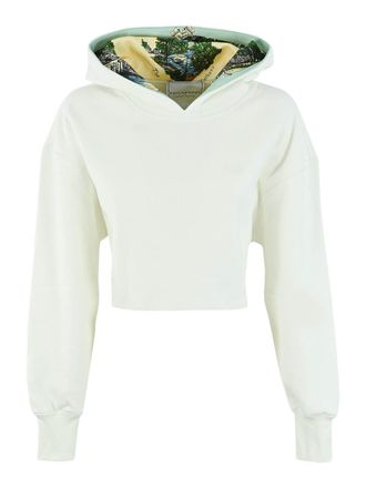 Philosophy di Lorenzo Serafini Cotton cropped hoodie