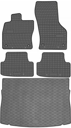 OEM Juego De Alfombrillas De Goma Para Coche Y Alfombrilla Para Maletero Para Vw Golf Vii Hatchback (2012-2019)