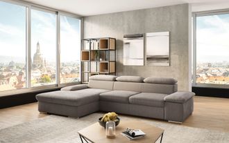 Sit&more Ecksofa »Valantine L-Form, B: 286 cm« mit Arm- & Kopfteilverstellung, optional mit Bettfunktion