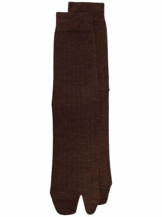 Maison Margiela Calzini Tabi - Marrone