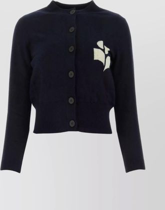 Isabel Marant NEWTON cardigan with ribbed cuffs and hem