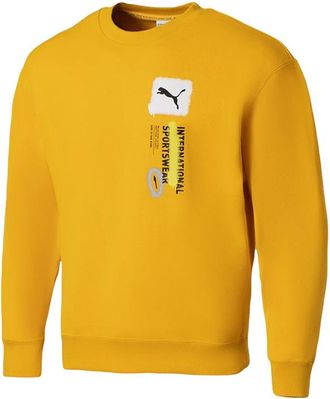 Puma Logo International Sportswear Sweatshirt Yellow 536303-85