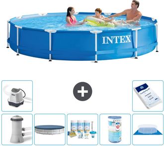 Intex Piscina Con Estructura Redonda - 366x76 Cm - 8-piezas S31737