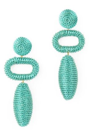 Deepa Gurnani Fontana Drop Earrings in Turquoise at Nordstrom