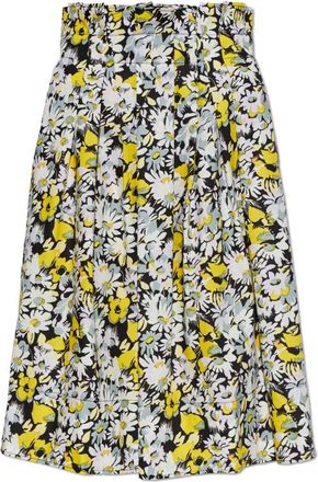 Marni Rokken, Dames, Veelkleurig, XS, Katoen, Rok met bloemenmotief