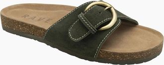 Ravel Womens Salton Womens Slider Sandals - Green - Size: 8