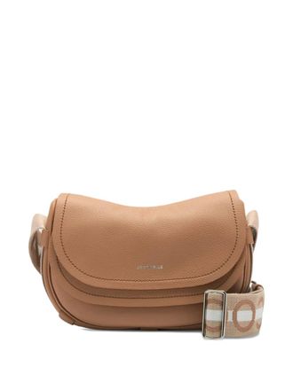 Coccinelle Raquel crossbodytas met logoband - Bruin