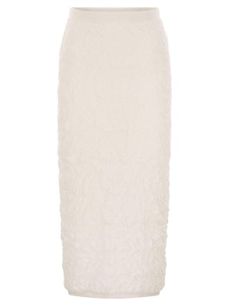 Fabiana Filippi slanke rok met reliëfafwerking