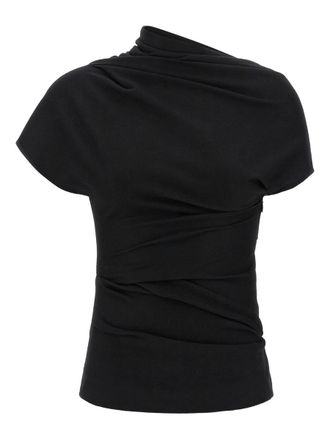 Entire studios Side Drape Top Black