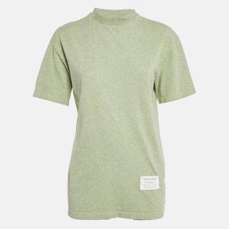 Acne Studios Green Care Label Applique Jersey Crewneck T-shirt XXS