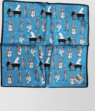 Dolce & Gabbana silk printed pocket square