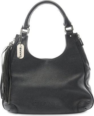 Chanel 2003-2004 CC Calfskin Tassel hobo bag - Nero