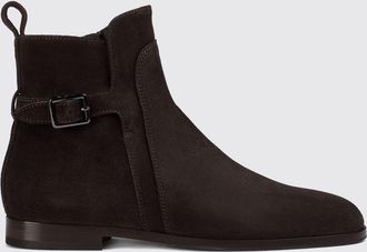 Doucal's Stivaletti stringati in pelle scamosciata con cinturino