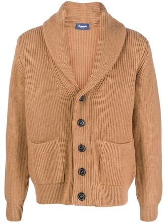 Drumohr Cardigan Steve McQueen - Marrone