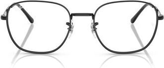 Ray-Ban 53mm Square Optical Glasses in Black at Nordstrom