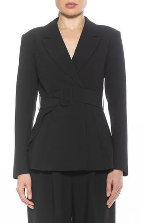Alexia Admor Janna Longline Blazer in Black at Nordstrom Rack, Size 10
