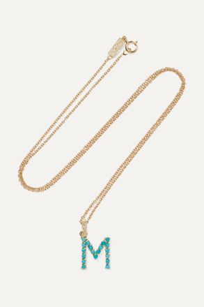 Jennifer Meyer Collana In Oro 18 Carati Con Diamanti Letter
