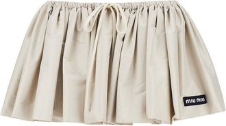 Miu Miu Tec pong&eacute; mini skirt Woman 38