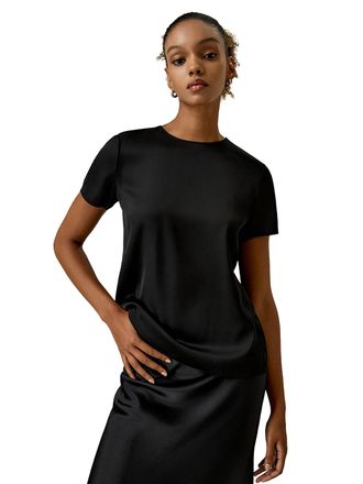 LilySilk Basic Silk T Shirt for Women