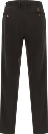 Incotex Pleated Wool-Blend Trousers - Black