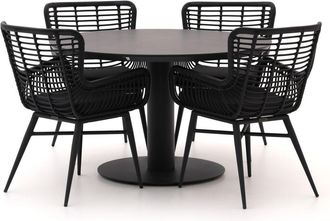 Intenso Furniture Intenso Asti/La Fonte Ø120cm dining tuinset 5-delig