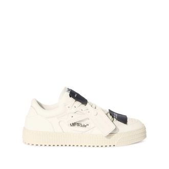 Off-white Sneakers, male, White, Size: 7 US Lace-Up Sneaker with Ridged Sole
