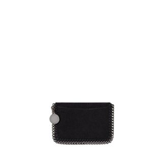 Stella McCartney Tassen, Dames, Zwart, ONE Size, Polyester, Falabella Ritssluiting Kaarthouder