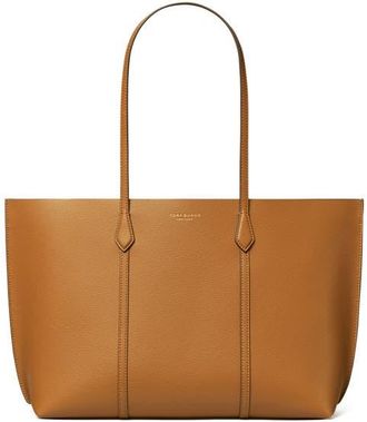Tory Burch Perry Triple Compartment Leather Tote in Autumn Brown at Nordstrom