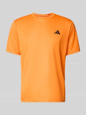 adidas T-Shirt mit Logo und Rundhalsausschnitt in Orange, Größe XXL