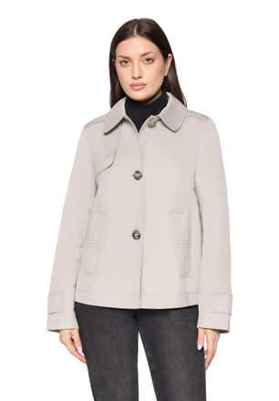 Gil Bret Outdoorjacke GIL BRET, Damen, Gr. 36, silber rock, Web, Obermaterial: 58% Baumwolle, 42% Polyester, unifarben, regular fit normal, Manschette, Jacken 