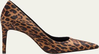Stuart Weitzman Stuart Power 85 Leopard-Print Pumps