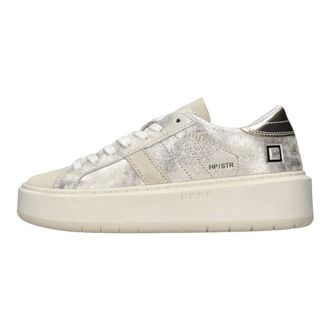 D.A.T.E. Leather and Suede Trainers - female - D.A.T.E. - Sneakers - Gray - 8 UK - Shoes