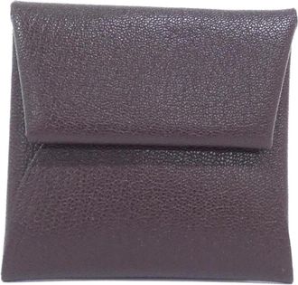 Herm&egrave;s Chevre Leather Coin Purse/Coin Case (Pre-Owned)
