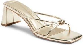 Open Edit Jamie Block Heel Sandal in Gold Metallic at Nordstrom Rack, Size 5.5