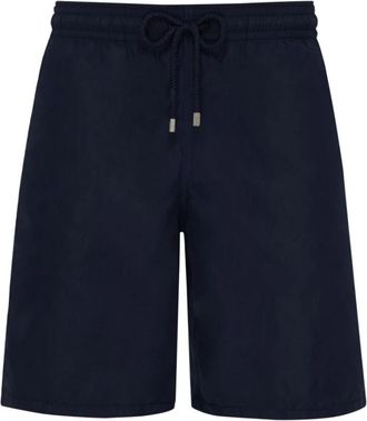 Vilebrequin Lange Solide Zwembroek voor Heren - Heren - Strandmode - Blauw - L - Badmode