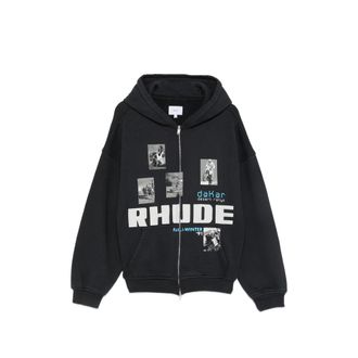 Rhude Logo-print Zip-up Hoodie