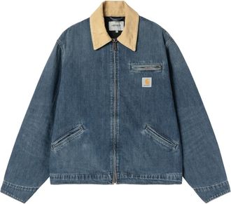 Carhartt Work in Progress OG Detroit Jacket - Heren - Spijkerjassen - Blauw - S - Katoen - Jassen