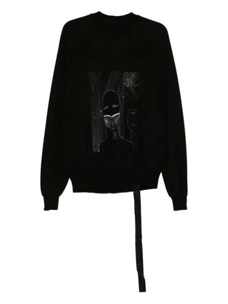 Rick Owens Baseball sweatshirt - Zwart