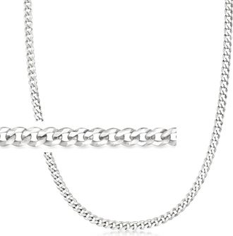 Ross-Simons Mens 5mm Sterling Silver Curb-Link Necklace