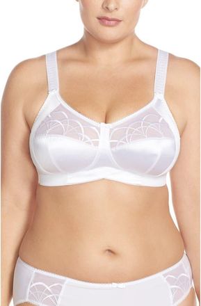 Elomi Cate Full Figure Soft Cup Bra in White at Nordstrom, Size 38Ff