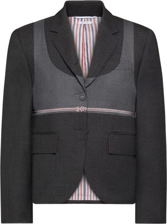 Thom Browne Giacca Trompe-loeil - Grigio