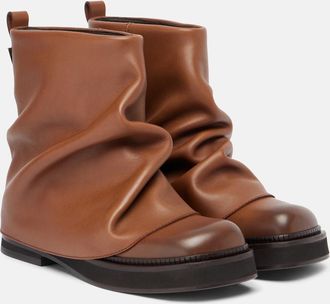 The Attico Anfibi Mini Robin in pelle